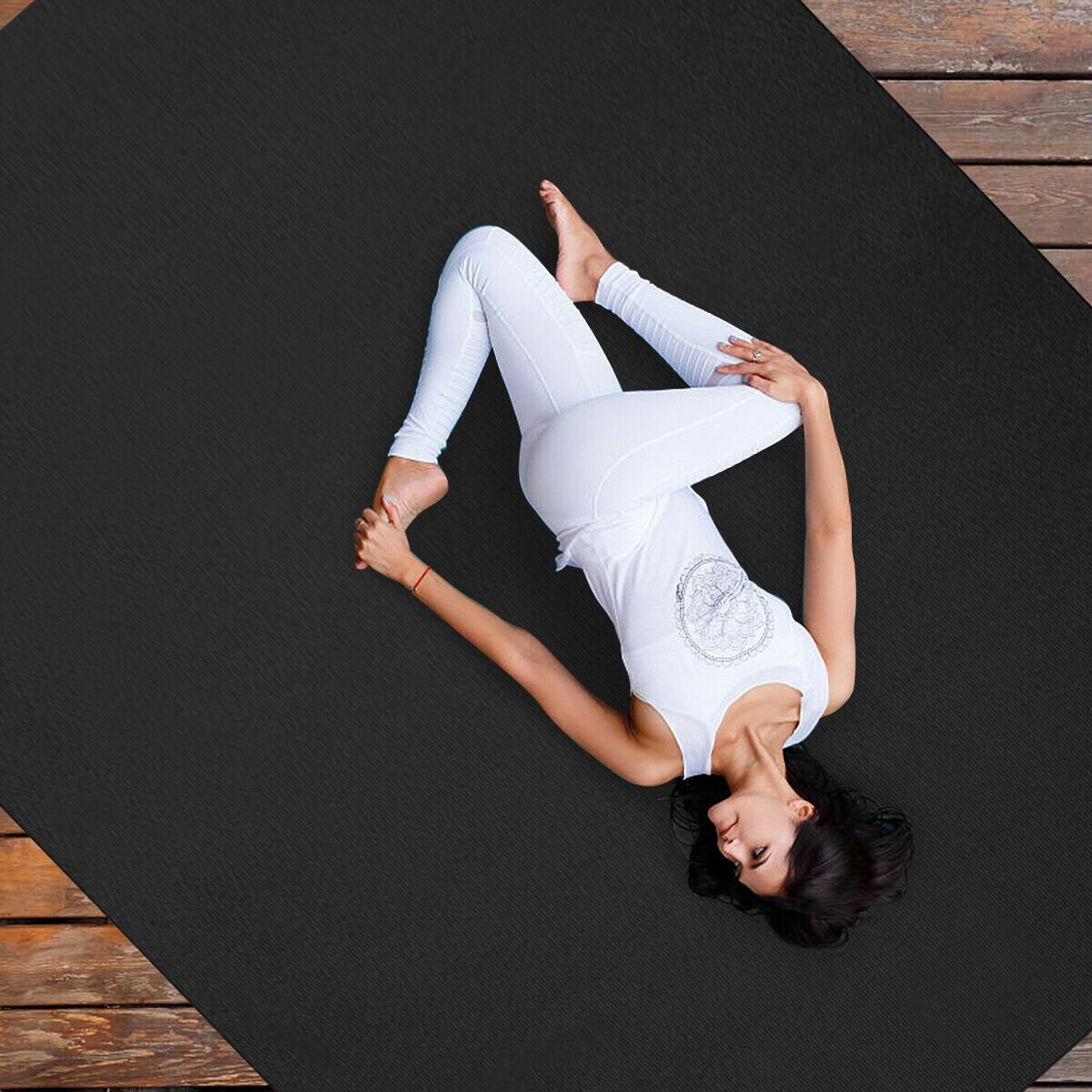 Workout Yoga Mat for Exercise, Black at Gallery Canada