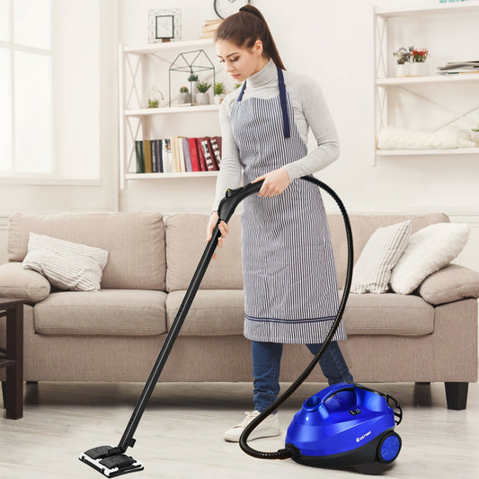 2000W Heavy Duty Steam Cleaner Mop, Detachable Handheld Unit, Blue Vacuums & Cleaners Blue at Gallery Canada