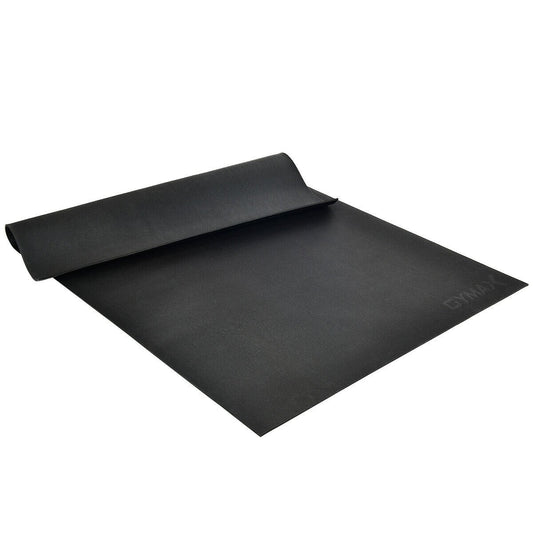 Large Yoga Mat 6' x 4' x 8 mm Thick Workout Mats, Black