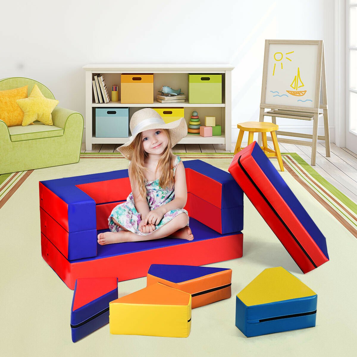 4-in-1 Crawl Climb Foam Shapes Toddler Kids Playset, Multicolor at Gallery Canada