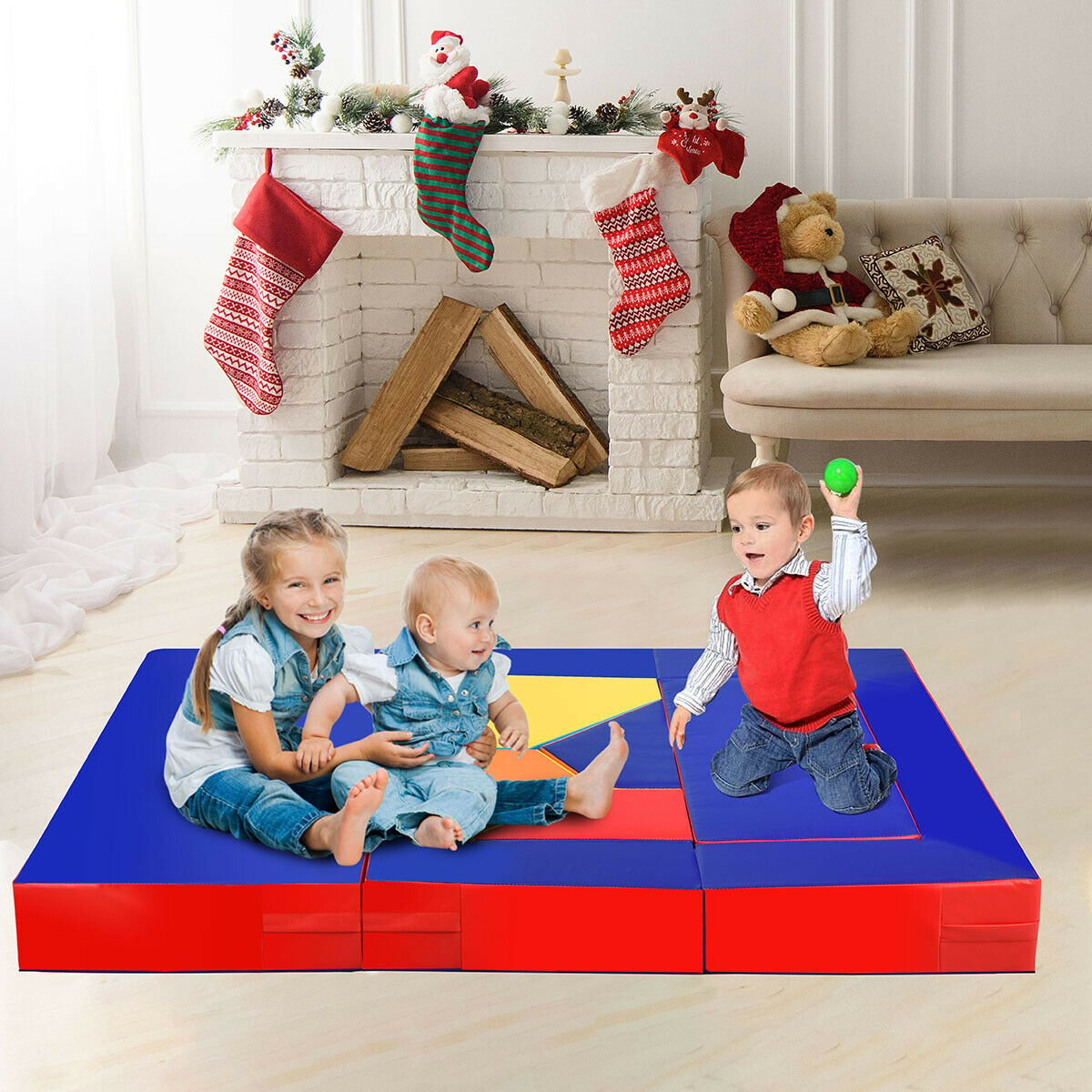 4-in-1 Crawl Climb Foam Shapes Toddler Kids Playset, Multicolor at Gallery Canada