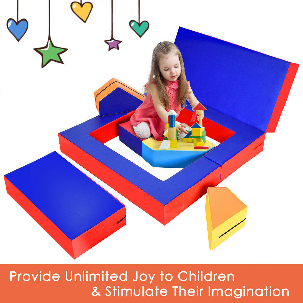 4-in-1 Crawl Climb Foam Shapes, Toddler Kids Play Set, Multicolor Kids Chairs & Seating at Gallery Canada