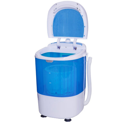 5.5 lbs Portable Semi Auto Washing Machine for Small Space, Blue