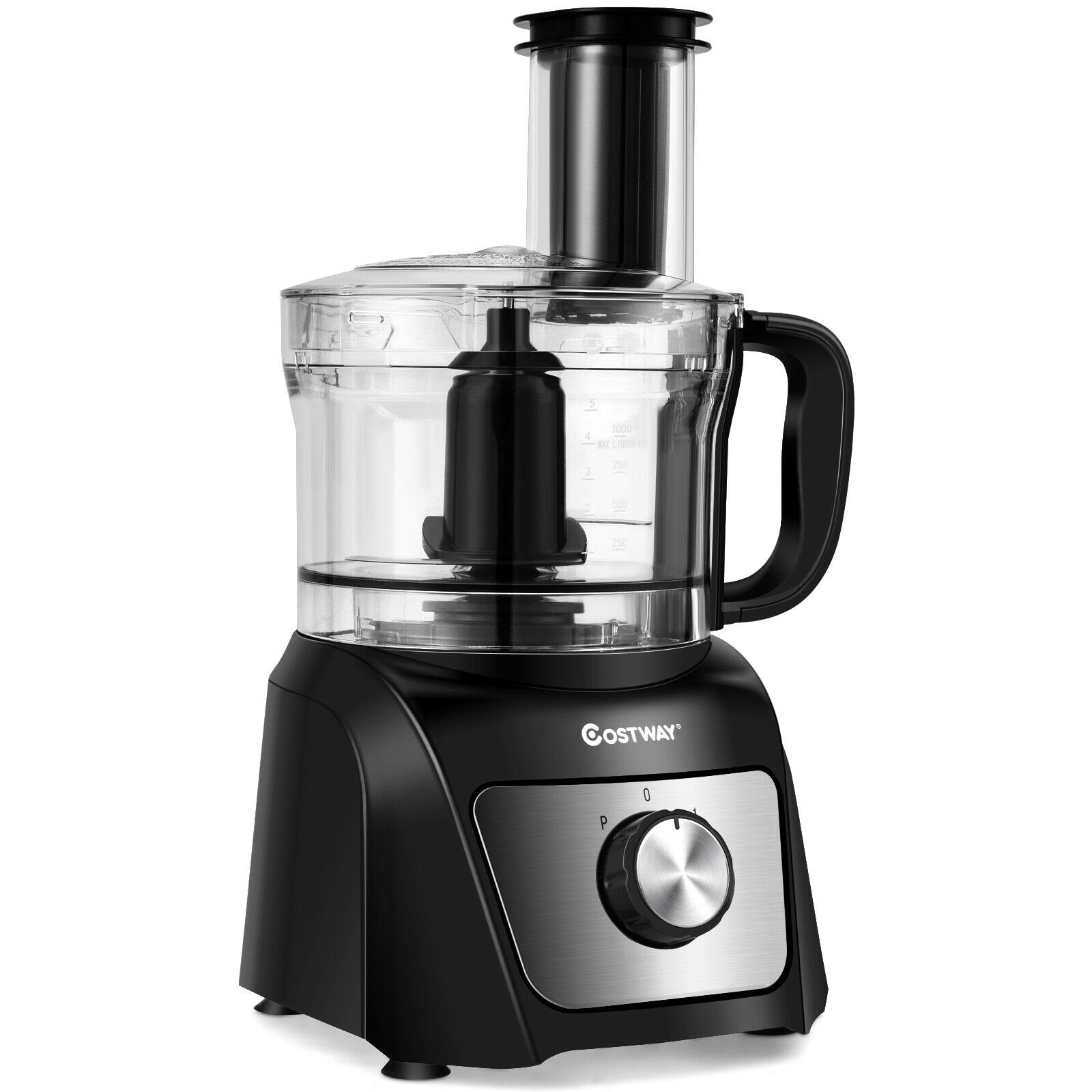 8 Cup Food Processor 500W Variable Speed Blender Chopper with 3 Blades, Black at Gallery Canada