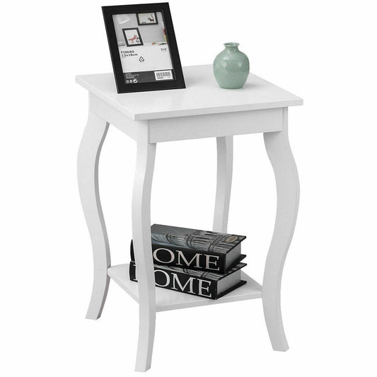 Accent Sofa End Side Table, White at Gallery Canada