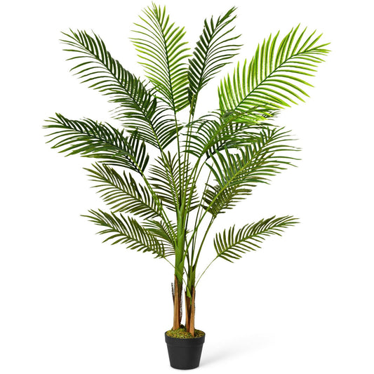 5 Feet Indoor Artificial Phoenix Palm Tree Plant, Green