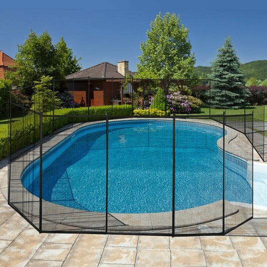 4 x 12 Feet In-ground Swimming Pool Safety Fence Swimming Pools Black at Gallery Canada