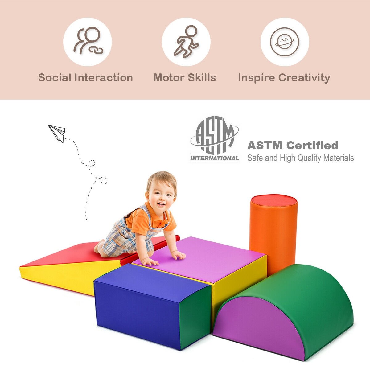 Crawl Climb Foam Shapes Playset Softzone Toy, Multicolor at Gallery Canada