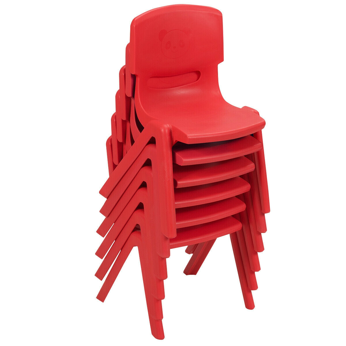 6-Pack Kids Plastic Stackable Classroom Chairs, Red Kids Chairs & Seating at Gallery Canada