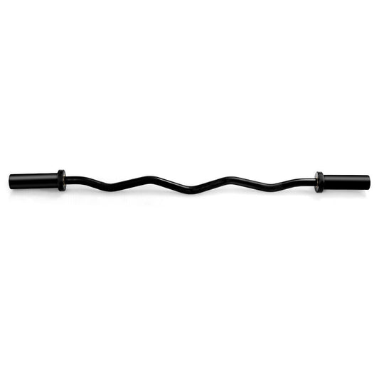 48 Inch Phosphate Steel Fitness Bar, Black