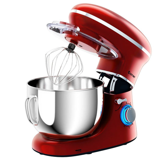 6.3 Quart Tilt-Head Food Stand Mixer 6 Speed 660W, Red at Gallery Canada