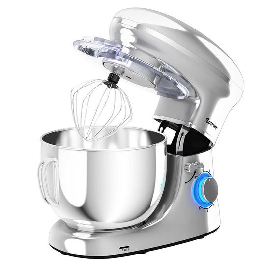 6.3 Quart Tilt-Head Food Stand Mixer 6 Speed 660W, Silver at Gallery Canada