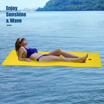 3-layer Tear-resistant Relaxing Foam Floating Pad, Yellow at Gallery Canada