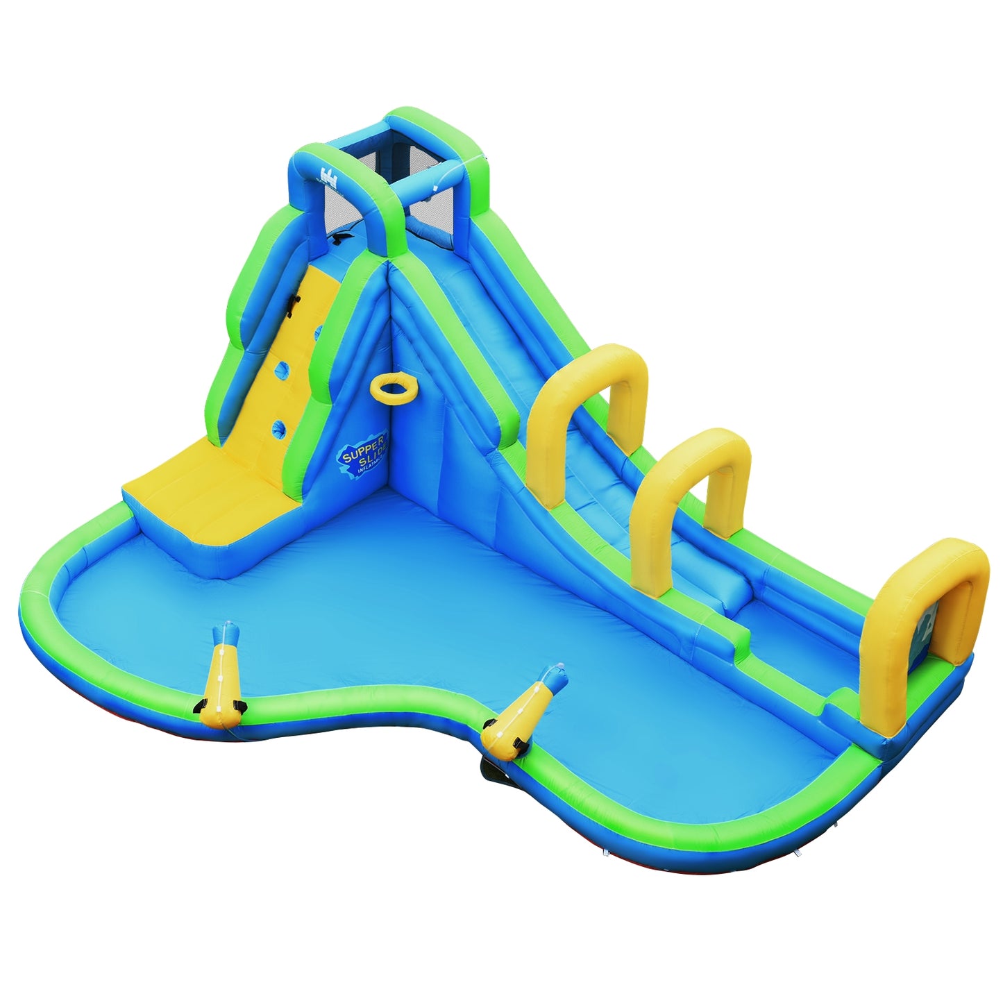 Inflatable Water Slide Kids Bounce House, Water Cannons, Hose Bounce House at Gallery Canada