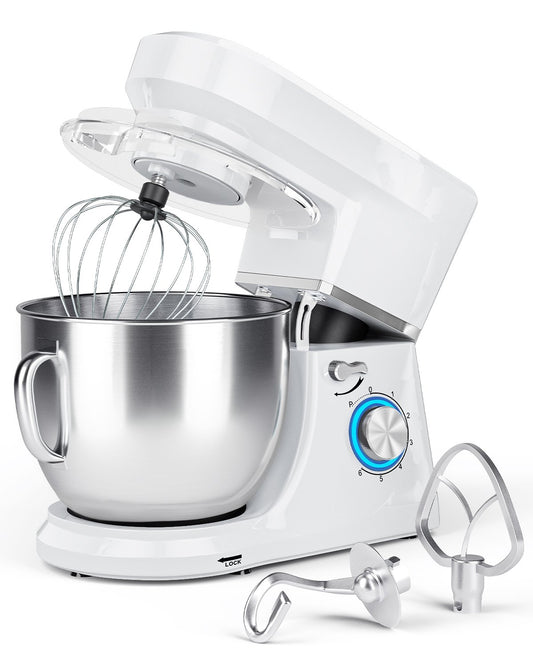 7.5 Qt Tilt-Head Stand Mixer with Dough Hook, White at Gallery Canada