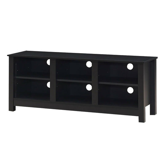 60 Inch  Entertainment TV Stand Cabinet, Black