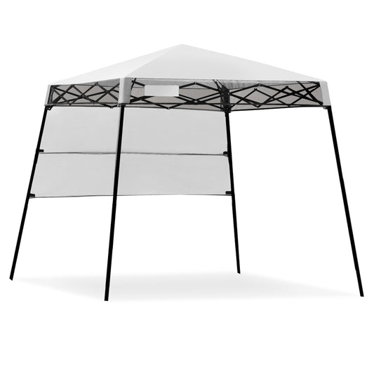 7 x 7 Feet Sland Adjustable Portable Canopy Tent with Backpack, White at Gallery Canada