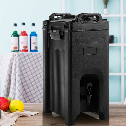 5 Gallon Insulated Beverage Server Dispenser, Black Water Dispensers Black at Gallery Canada