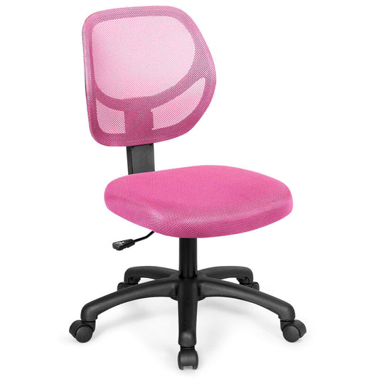 Low-back Computer Task Office Desk Chair with Swivel Casters, Pink at Gallery Canada