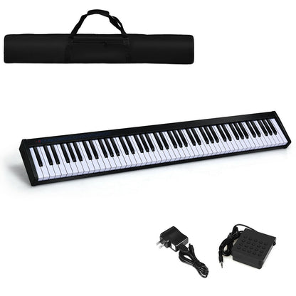 88-Key Portable Electronic Piano with  Voice Function, Black - Gallery Canada