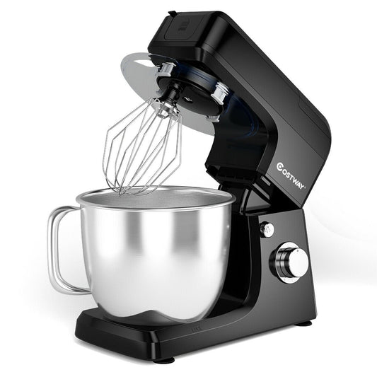 3-in-1 Multi-functional 6-speed Tilt-head Food Stand Mixer, Black at Gallery Canada