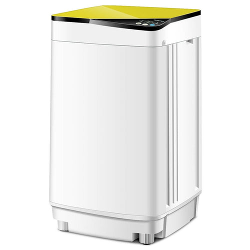 Full-automatic Washing Machine 7.7 lbs Washer / Spinner Germicidal, Yellow