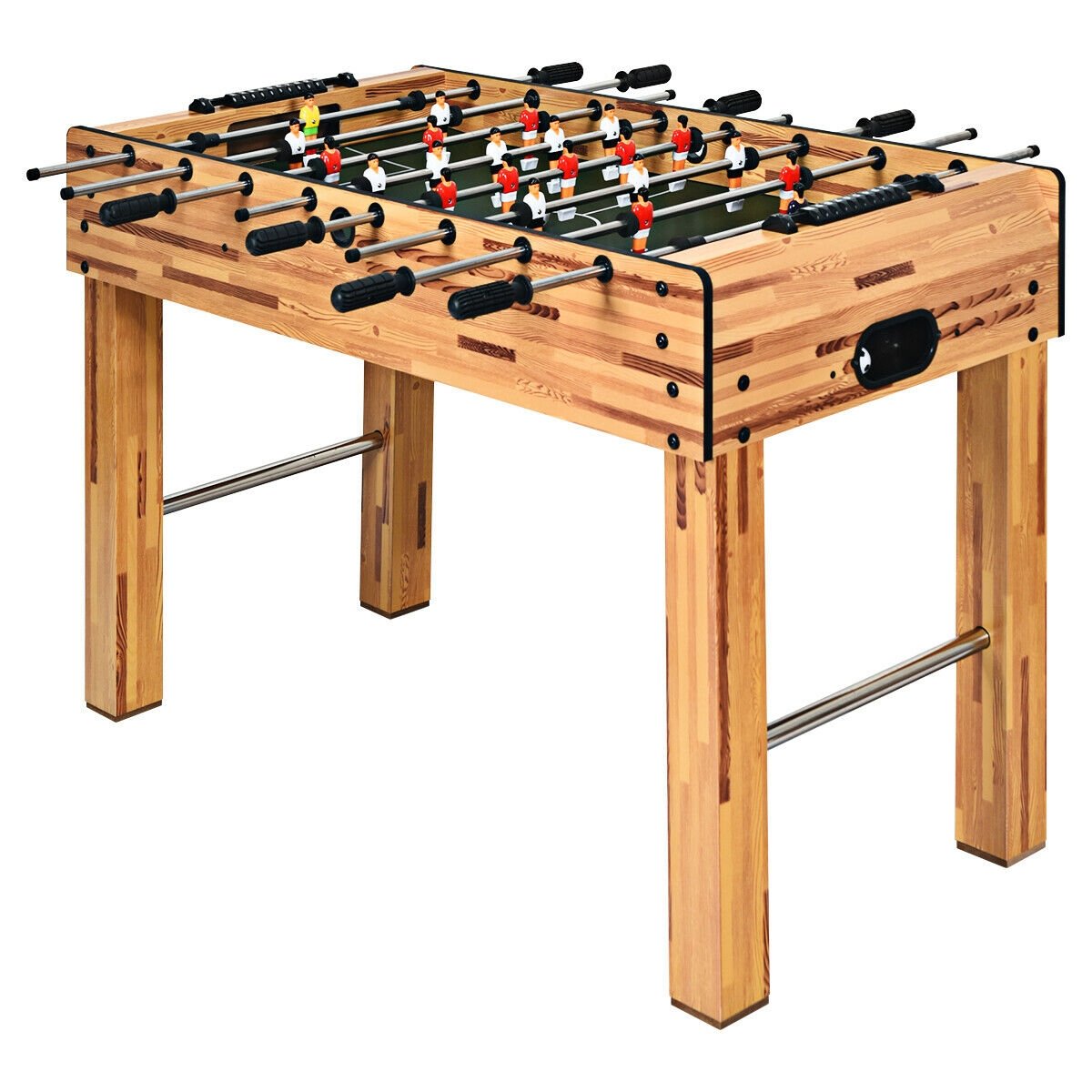 48 Inch Foosball Table Indoor Soccer Game, Beige at Gallery Canada