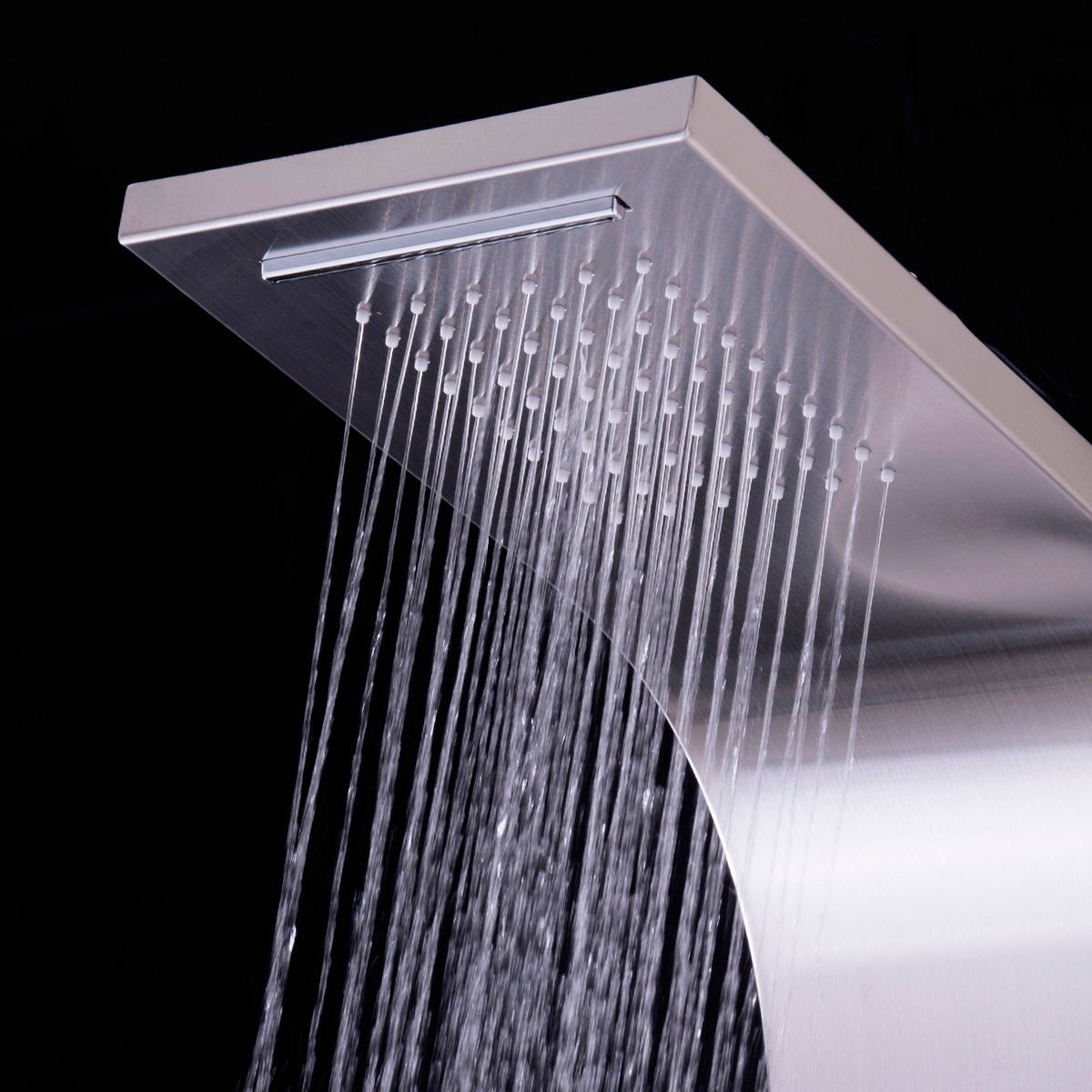 57 Inch Stainless Steel Massage Jets Hand Shower Shower Panel, Silver at Gallery Canada