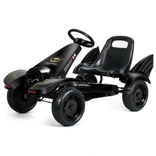 Kids Ride on 4 Wheel Pedal Powered Go Kart, Black at Gallery Canada