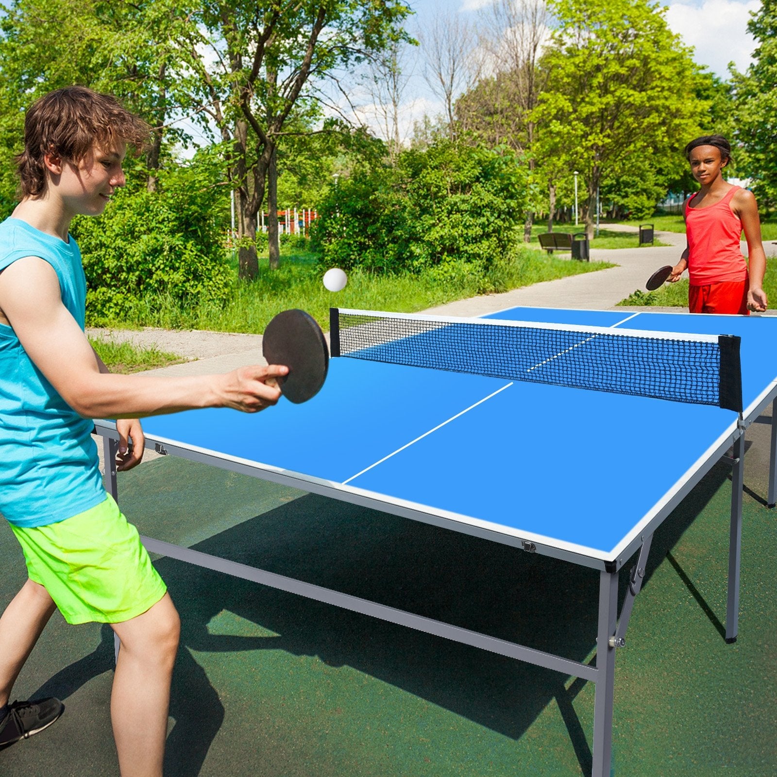 6’x3’ Portable Tennis Ping Pong Folding Table Indoor/Outdoor at Gallery Canada