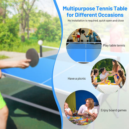 6’x3’ Portable Tennis Ping Pong Folding Table Indoor/Outdoor at Gallery Canada