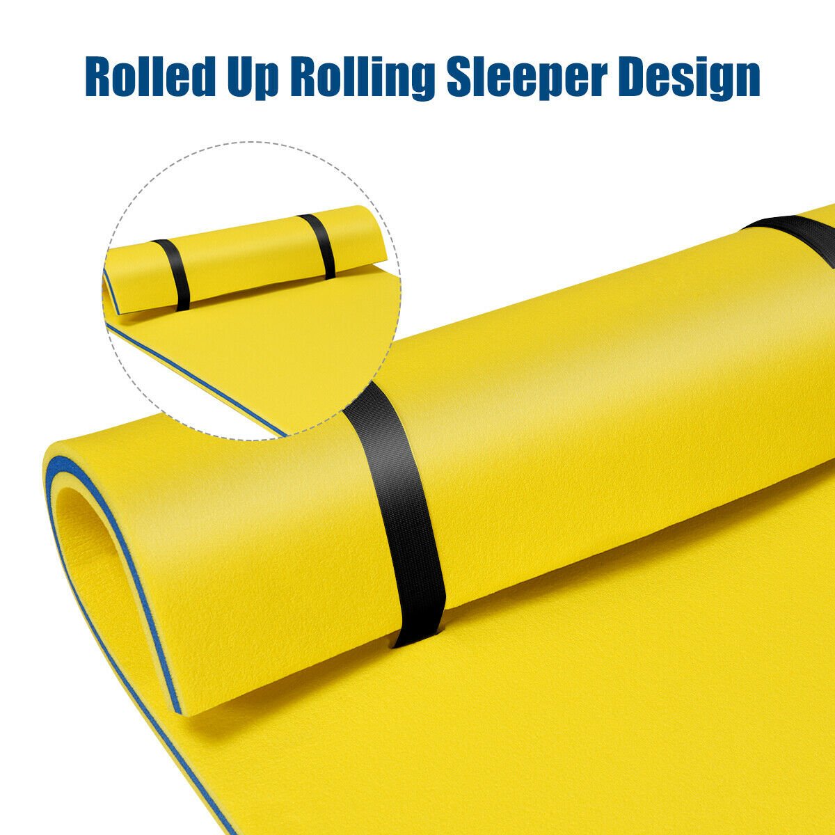3-Layer Relaxing Tear-proof Water Mat, Yellow at Gallery Canada