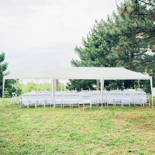10x30 Feet Canopy Tent, 5 Removable Sidewalls, White Canopies White at Gallery Canada