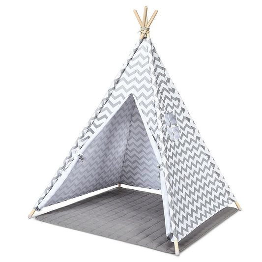 5.2 Feet Portable Kids Indian Play Tent, Gray