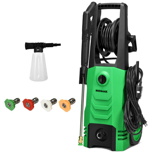 3500PSI Electric Pressure Washer with Wheels, Green