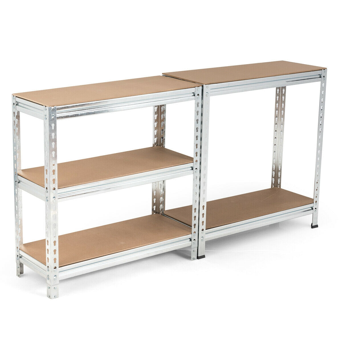 5-Tier Steel Shelving Unit Storage Shelves Heavy Duty Storage Rack, Silver Garages at Gallery Canada
