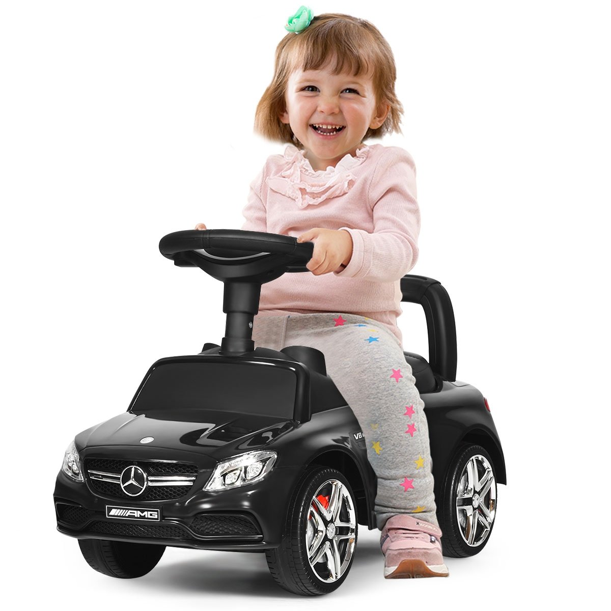 Mercedes Benz Licensed Kids Ride On Push Car, Black at Gallery Canada