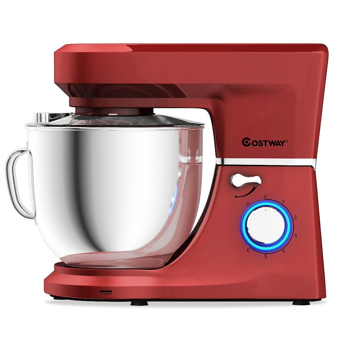 7.5 Qt Tilt-Head Stand Mixer with Dough Hook, Red at Gallery Canada