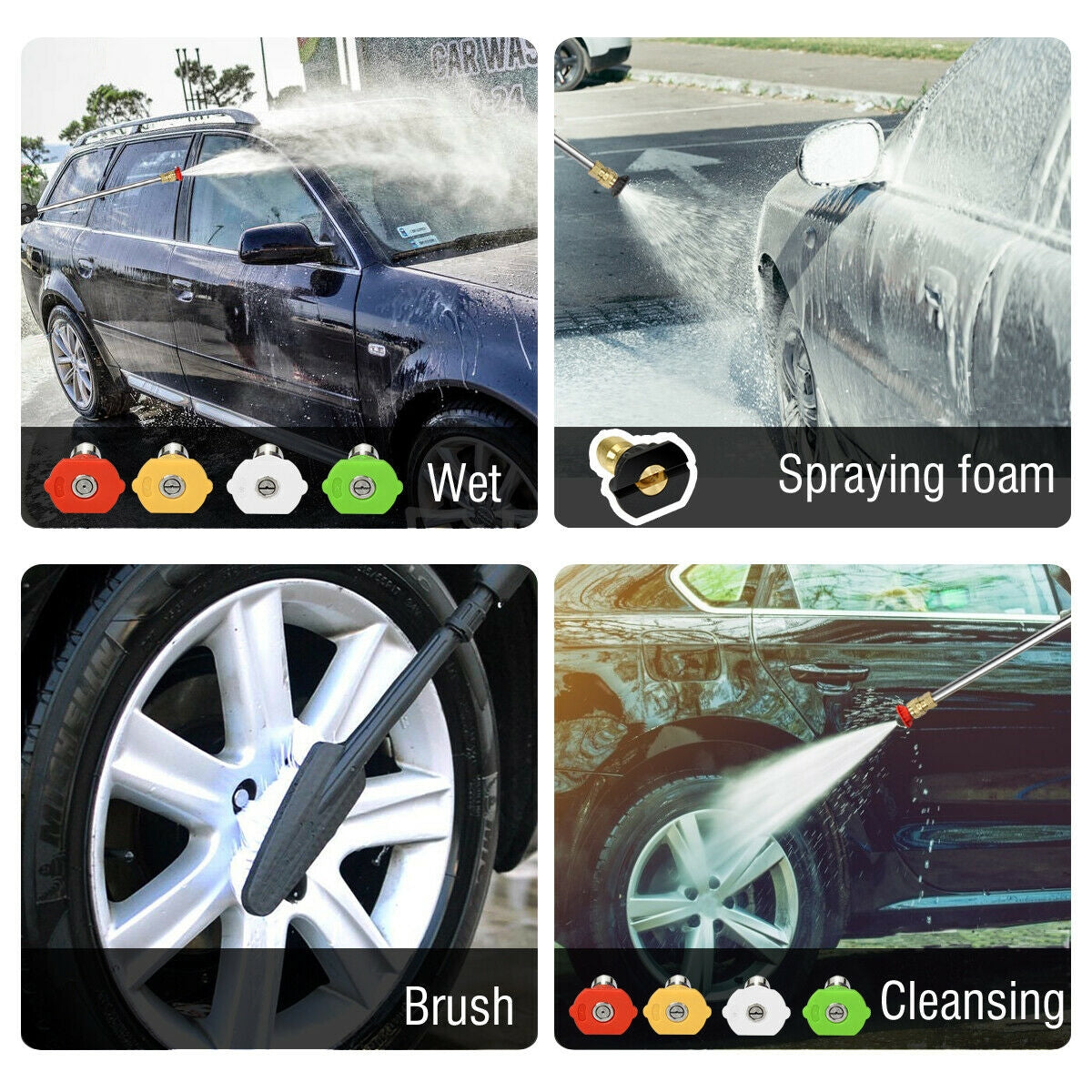 3000 PSI Electric High Pressure Washer With Patio Cleaner, Blue