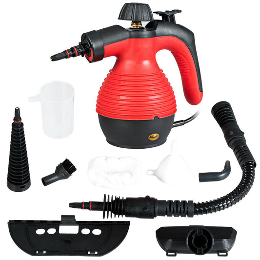 1050W Handheld Pressurized Steam Cleaner, Red Vacuums & Cleaners Red at Gallery Canada