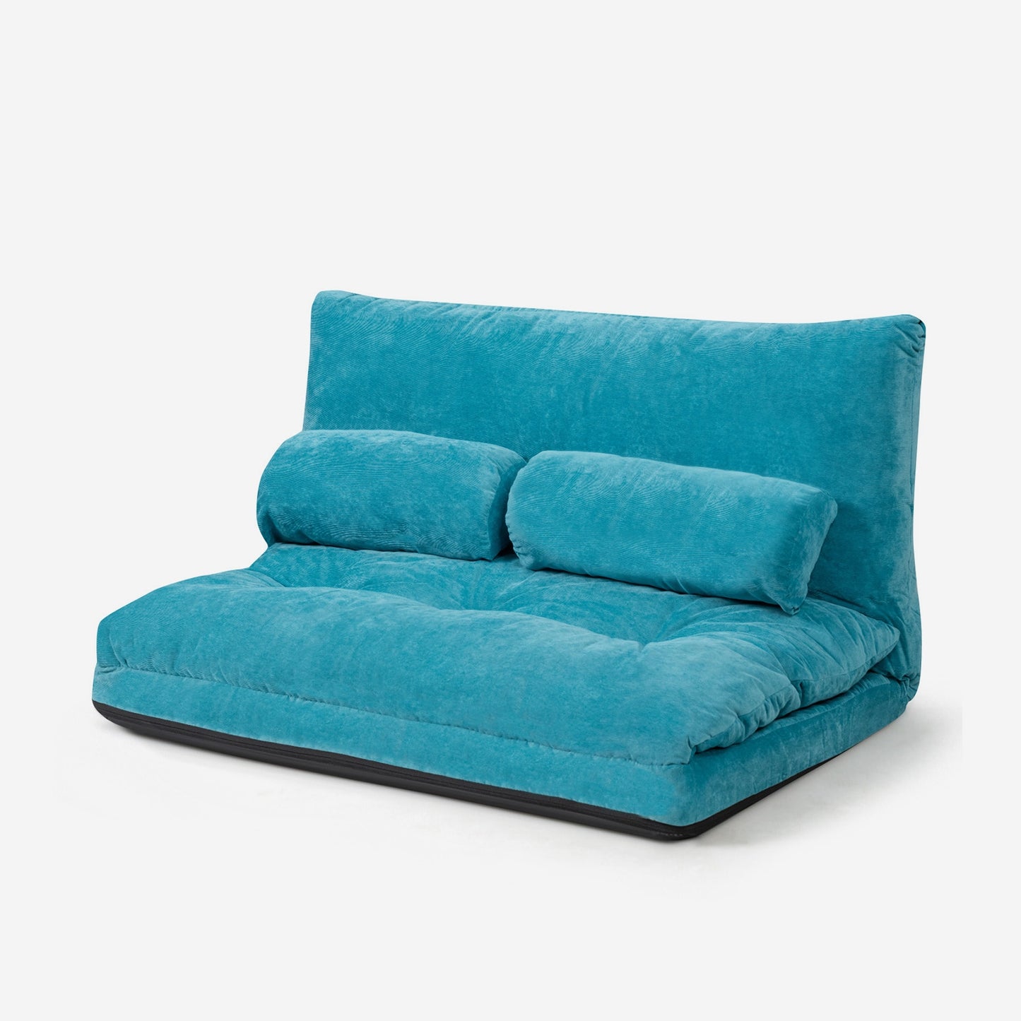 6-Position Adjustable Sleeper Lounge Couch with 2 Pillows, Blue Floor Chairs at Gallery Canada