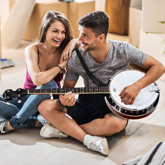 5-String Geared Tunable Banjo, Black