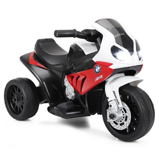 6V Kids 3 Wheels Riding BMW Licensed Electric Motorcycle, Red at Gallery Canada
