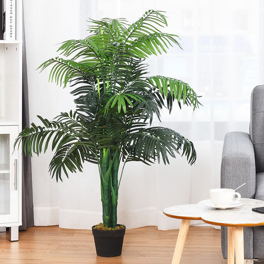 3.5 Feet Artificial Areca Palm Silk Tree, With Basket, Green Faux Plants Green at Gallery Canada