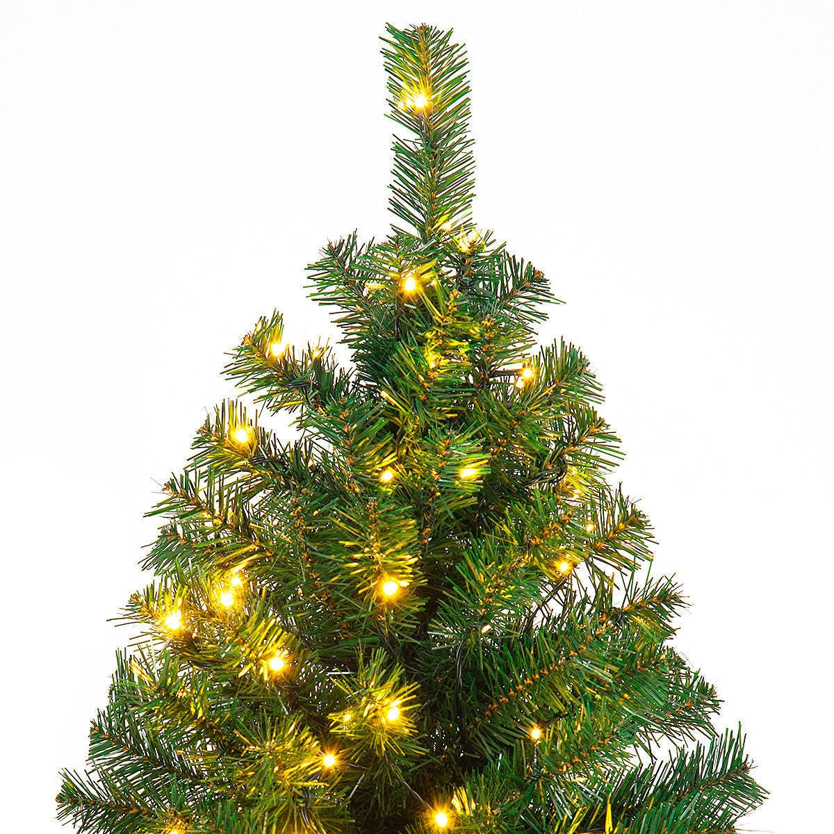 9 Feet Pre-Lit PVC Artificial Christmas Tree, 700 LED Lights, Green Christmas Tree at Gallery Canada