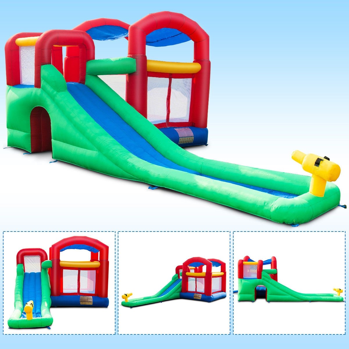 Inflatable Moonwalk Slide Bounce House with Storage Bag at Gallery Canada