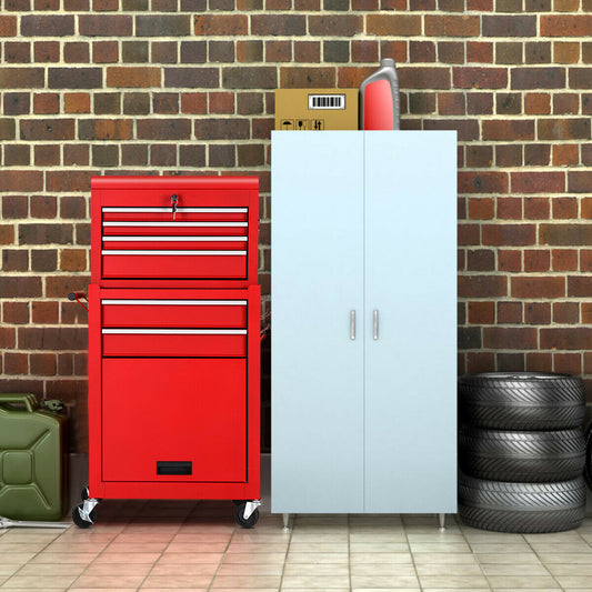 Rolling Cabinet Storage Chest, Toolbox Organizer, Red Garages Red at Gallery Canada