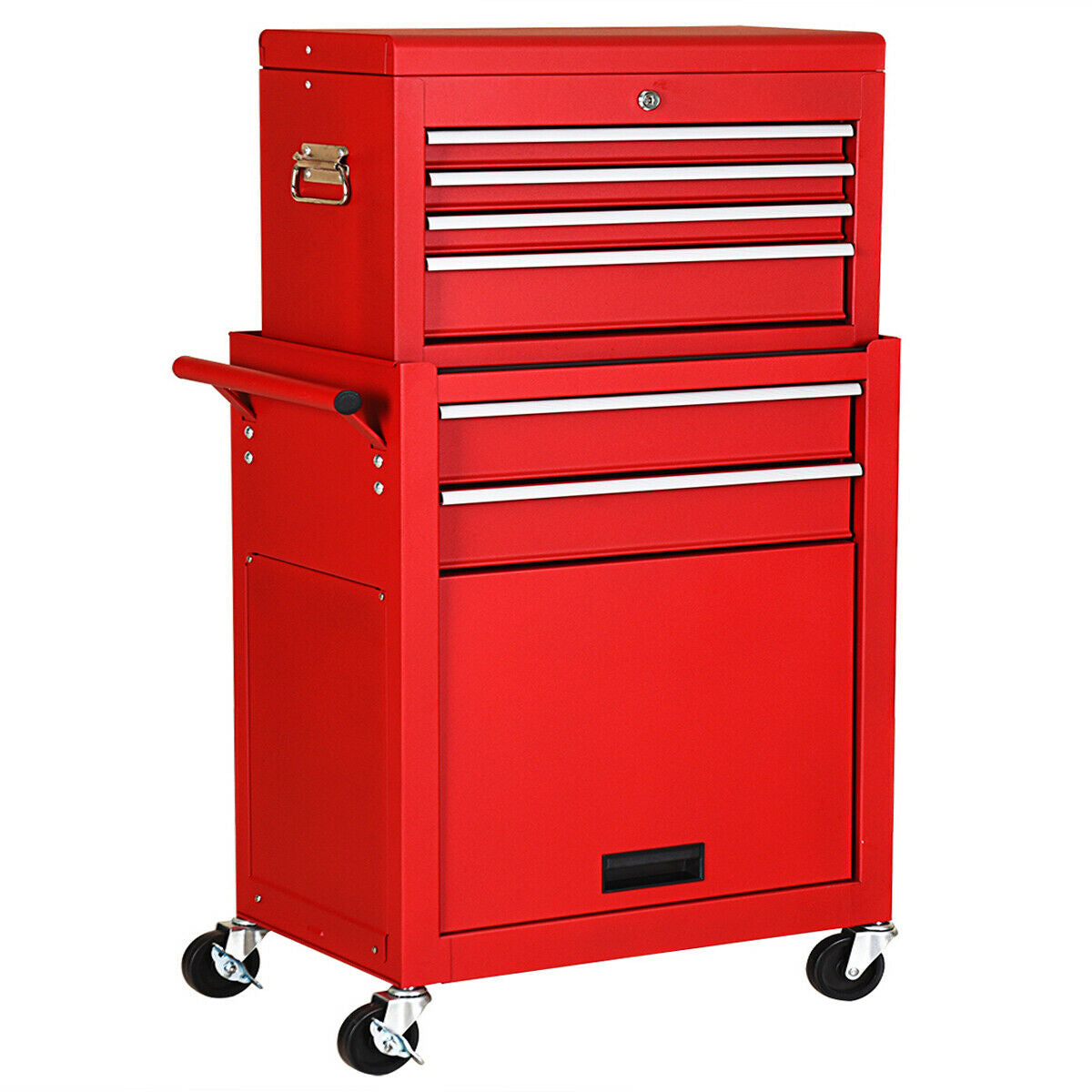 Rolling Cabinet Storage Chest, Toolbox Organizer, Red Garages at Gallery Canada
