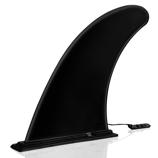 9 Inch Surf and SUP Detachable Center Single Fin for Longboard, Black