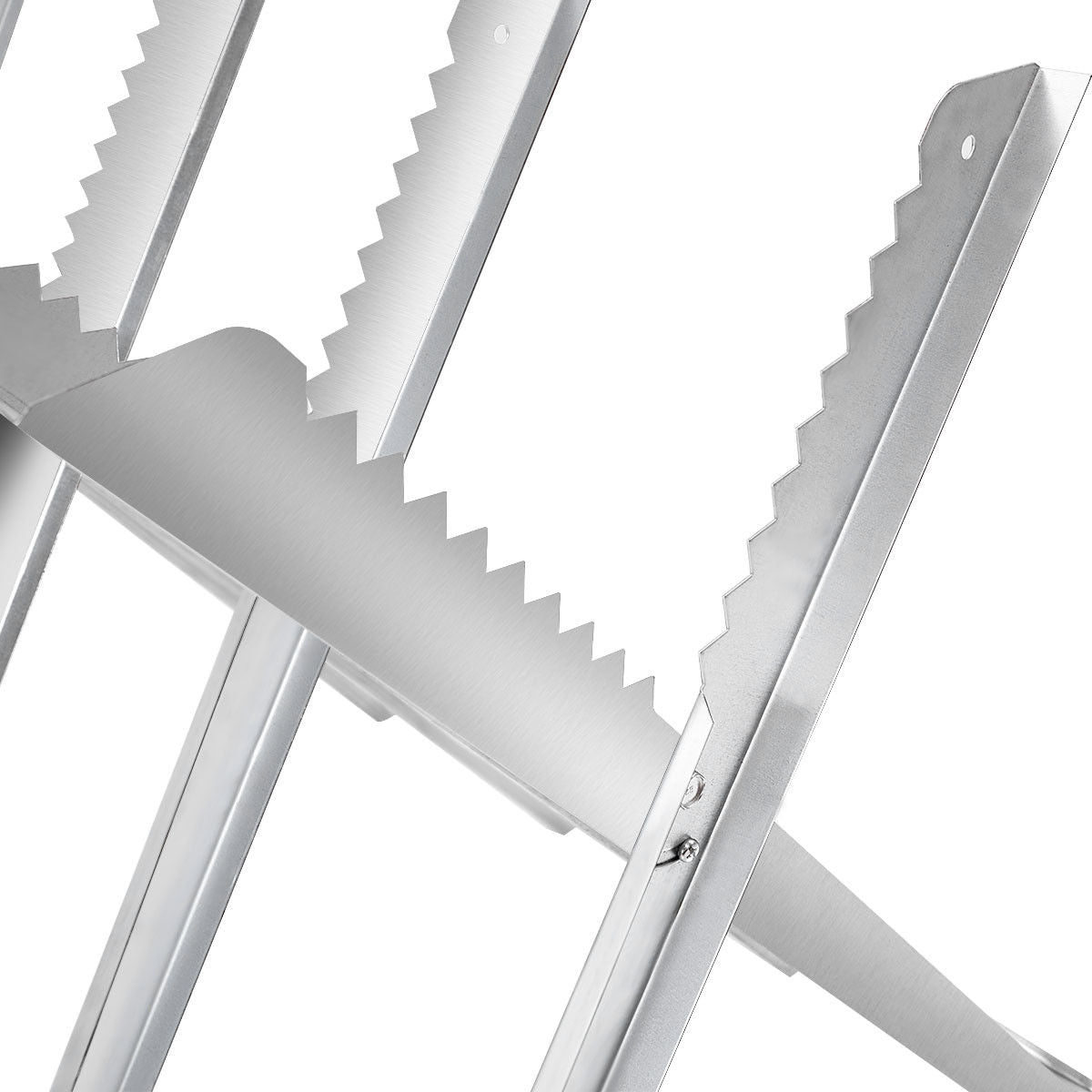 220 lbs Heavy Duty Portable Foldable Steel Sawhorse, Silver Garden Tools at Gallery Canada